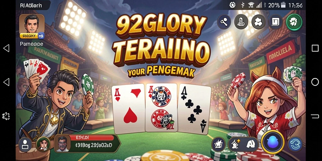 Tampilan menawan permainan domino 92GLORY dengan gameplay menarik.