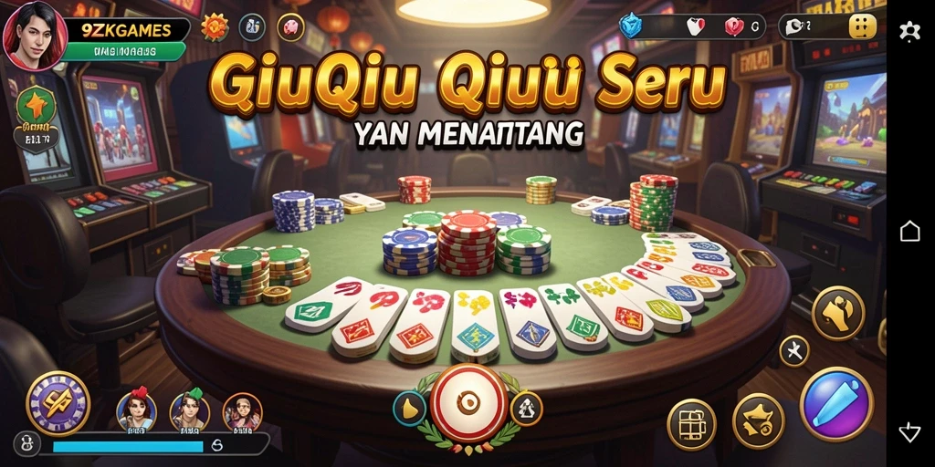 Tampilan screenshot gameplay seru QiuQiu di 9ZKGAMES.