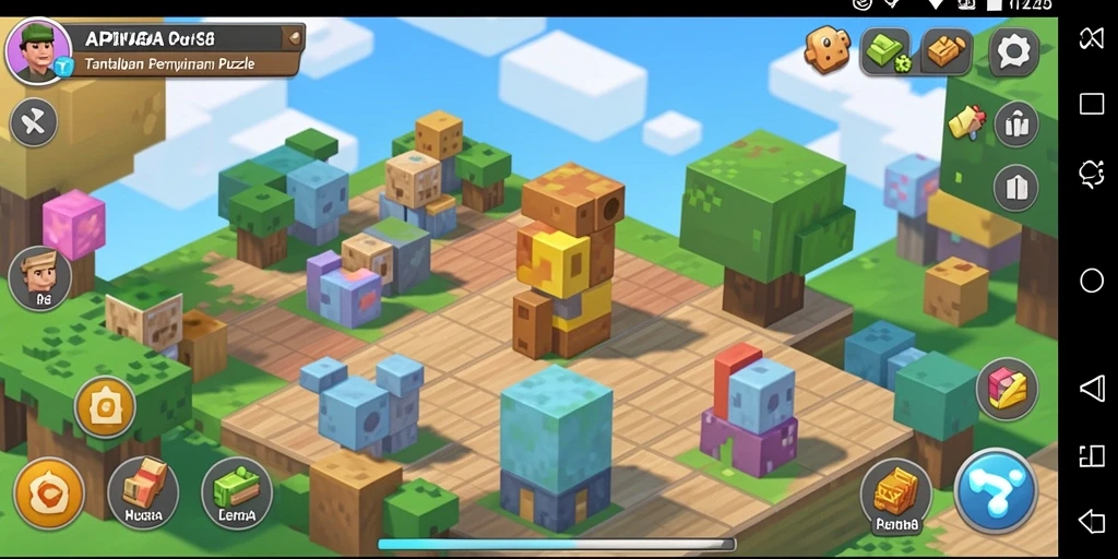 Tampilan interaktif dan gameplay seru dari APINAGA yang menantang.