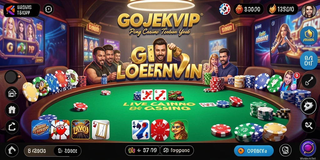 Tampilan gameplay GOJEKVIP yang mengesankan dalam suasana Live Casino.