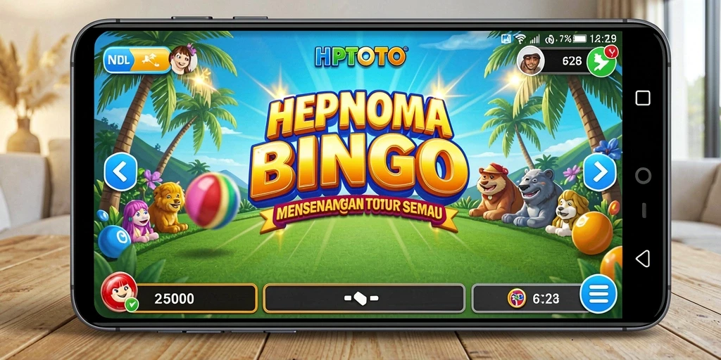 Screenshot gameplay Bingo HPTOTO yang menegangkan dan seru.