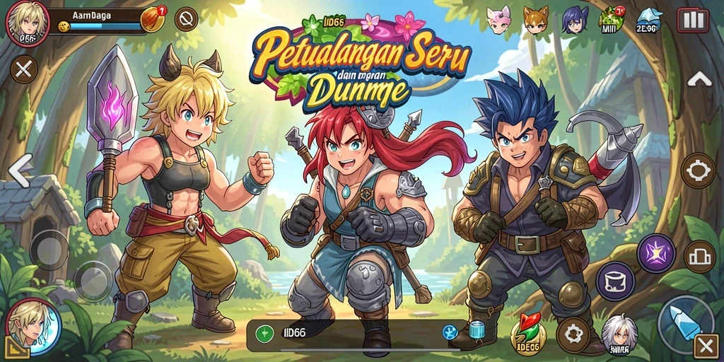 Game Anime seru dengan karakter menarik dan grafis menawan.