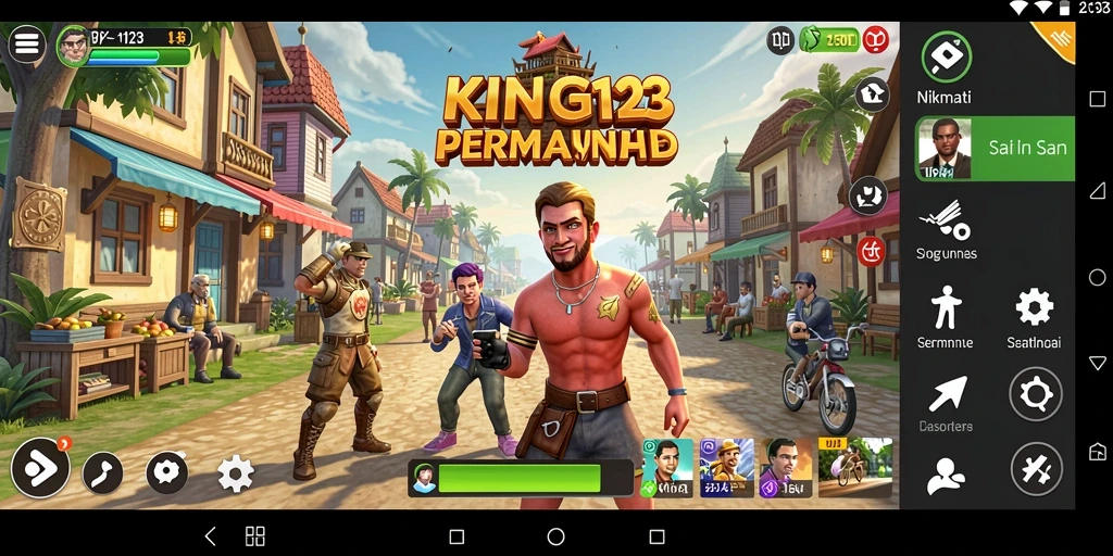 Screenshot gameplay KING123 yang menampilkan keseruan permainan santai.