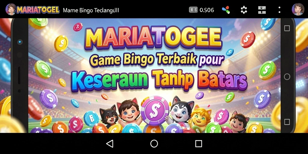 Screenshot gameplay MARIATOGEL yang menampilkan keseruan bermain Bingo.