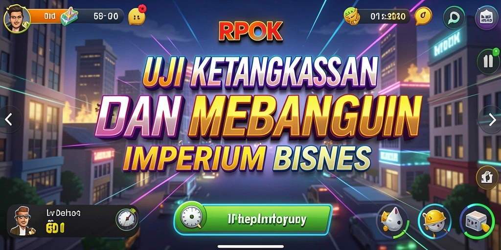 Gameplay mendebarkan dalam RPOK menampilkan strategi bisnis.