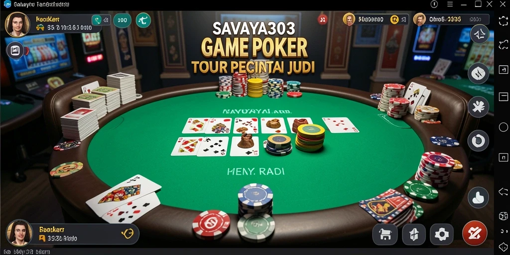 Tampilan menarik dari gameplay Poker SAVAYA303.