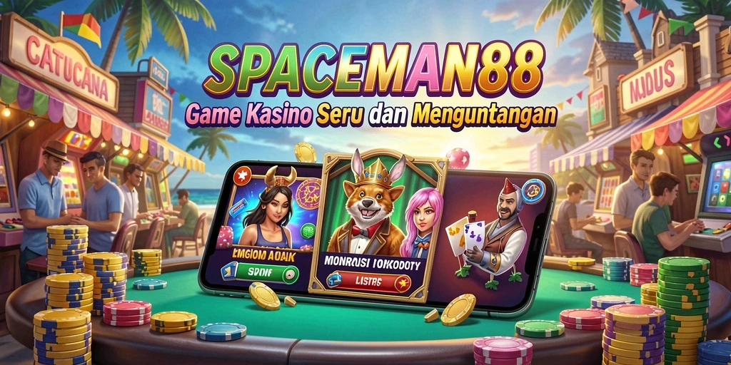 Tampilan gameplay menarik dari SPACEMAN88 yang memukau.
