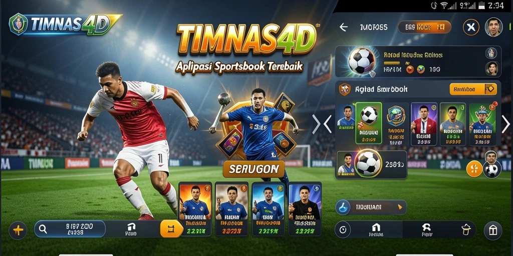 Tampilan utama TIMNAS4D dengan berbagai pilihan taruhan olahraga.